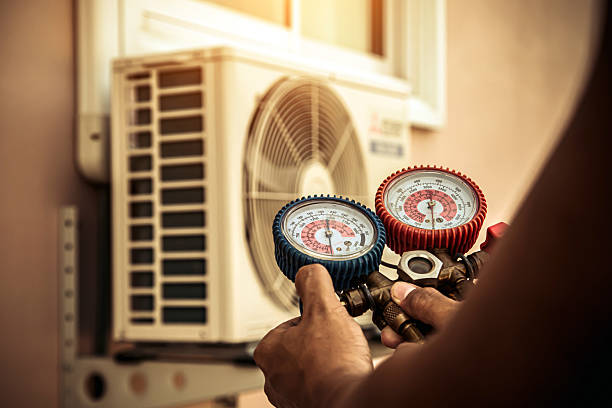 Professional Air Conditioning Service technician working in Guinda, CA